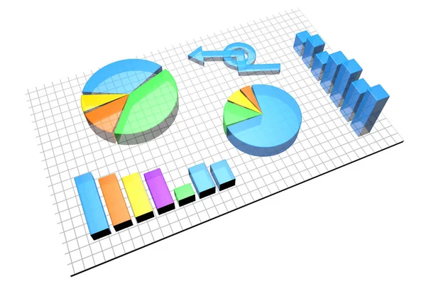 Business Chart animation — Stock Photo, Image